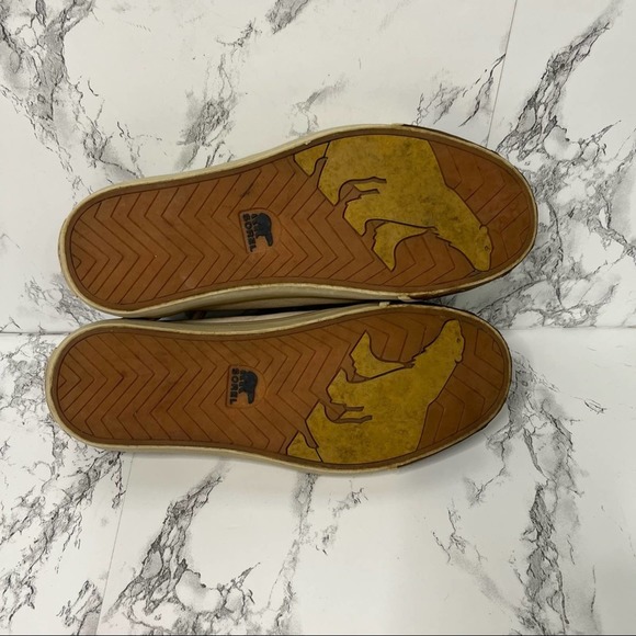 Sorel Sentry Sneakers Dune Sand Leather Lace Up size womens 7.5 - Picture 8 of 8